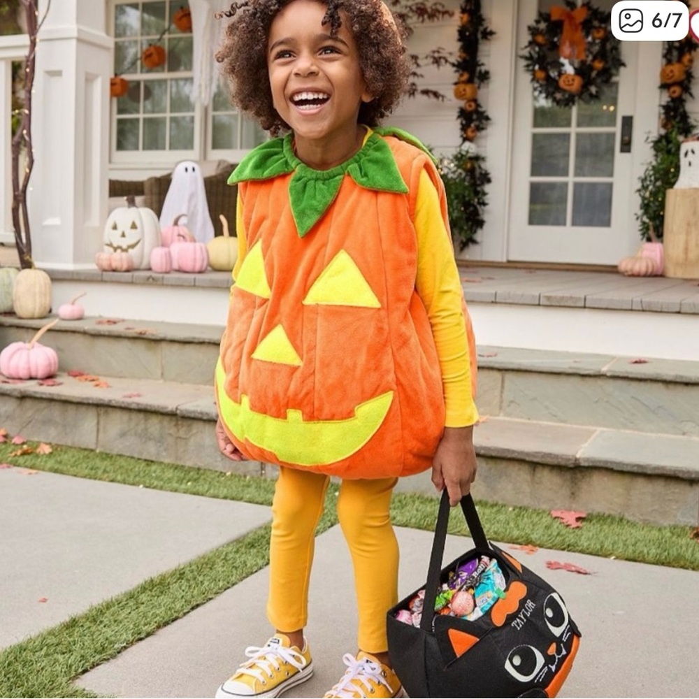 Pottery Barn Kids Orange Pumpkin Costume